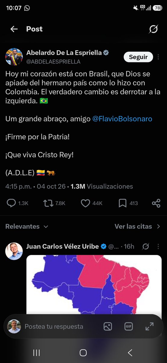 RafaNietoLoaiza's tweet photo. Lo dije muchas veces cuando Petro lo hacía, es obligatorio decirlo ahora:

Las relaciones exteriores deben abordarse con base en los interese estratégicos del país, no con motivación ideológica. Esos, los intereses del país, son los que deben mover las decisiones y pronunciamientos del jefe de gobierno, no sus simpatías o afinidades políticas.

Y siempre hay que cuidarse de no violar el principio de no intervención en asuntos internos de los otros países, un pilar de derecho internacional público.

Está de moda opinar sobre las elecciones en otras naciones, otros los hacen, Petro lo hacía, pero que haya antecedentes no significa que esté bien, que sea prudente, que convenga, que sea conforme al derecho internacional