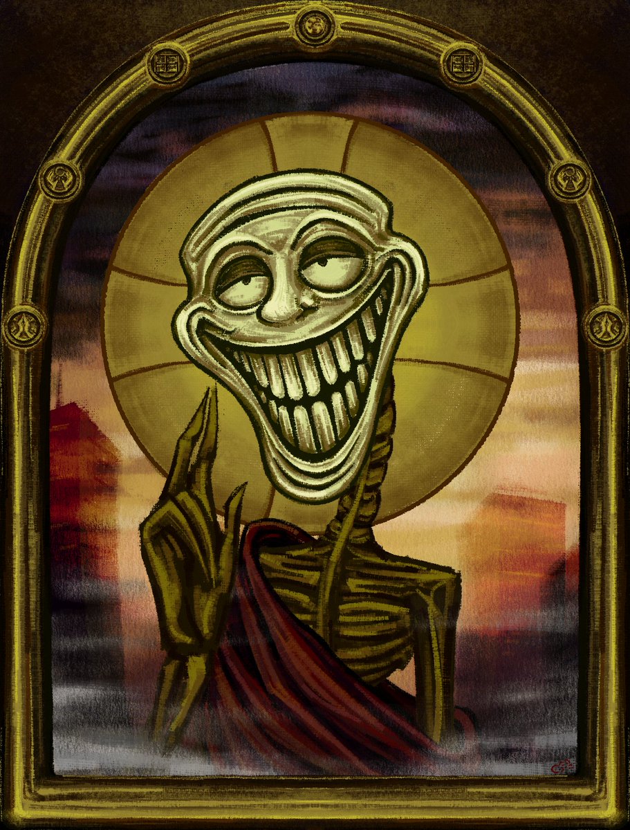CreepsInArt's tweet photo. Blessed be he who is forever doomed to walk his shattered land #trollgefiles https://t.co/rV3T6HOReE