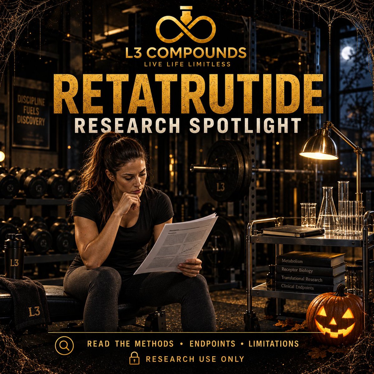 l3compounds's tweet photo. Retatrutide puts multi-receptor research center stage tonight. 🌙🧬 Which part of the literature are you following? Research use only.   

#Retatrutide #MetabolicResearch #L3Compounds https://t.co/R2k1Stcz0R