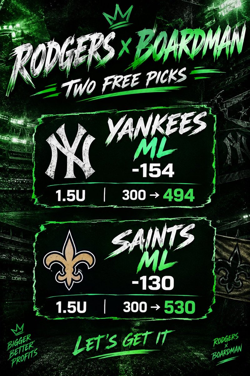LocksHot4YOU's tweet photo. 🚨Free Picks🚨 

- Have not been posting as many picks because it is TIME to join the family #RodgersxBoardman 

However, I do want everyone to eat today so tail‼️‼️ https://t.co/4saZLRoqai