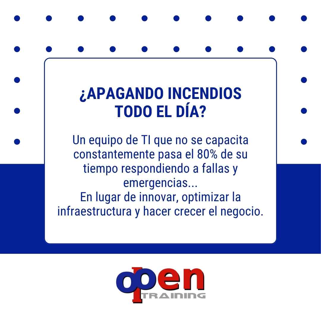 OpenTrainingGT's tweet photo. ¿Tu departamento de IT vive en modo "apagar incendios"? 🔥💻
La diferencia de un equipo capacitado:

🔹 Menos fallas
🔹 Mejor respuesta
🔹 Mayor innovación
🔹 Continuidad operativa

📩 Solicita nuestro Catálogo  de Capacitaciones 

#CapacitacionTI #LiderazgoTI #SysAdmin https://t.co/HTnOHjkZI1