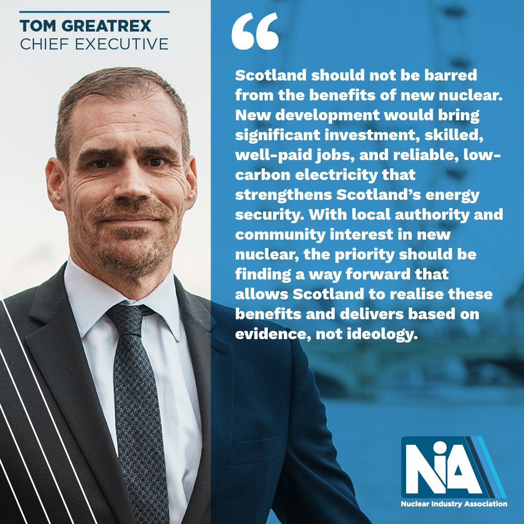 NIAUK's tweet photo. Following @AndrewBowie_MP's speech at the Conservative Party Conference calling for the deployment of new nuclear in Scotland, read @tomjgreatrex's response below 👇

#Scotland #nuclear #energy #industry https://t.co/Ap3Rb66zh8