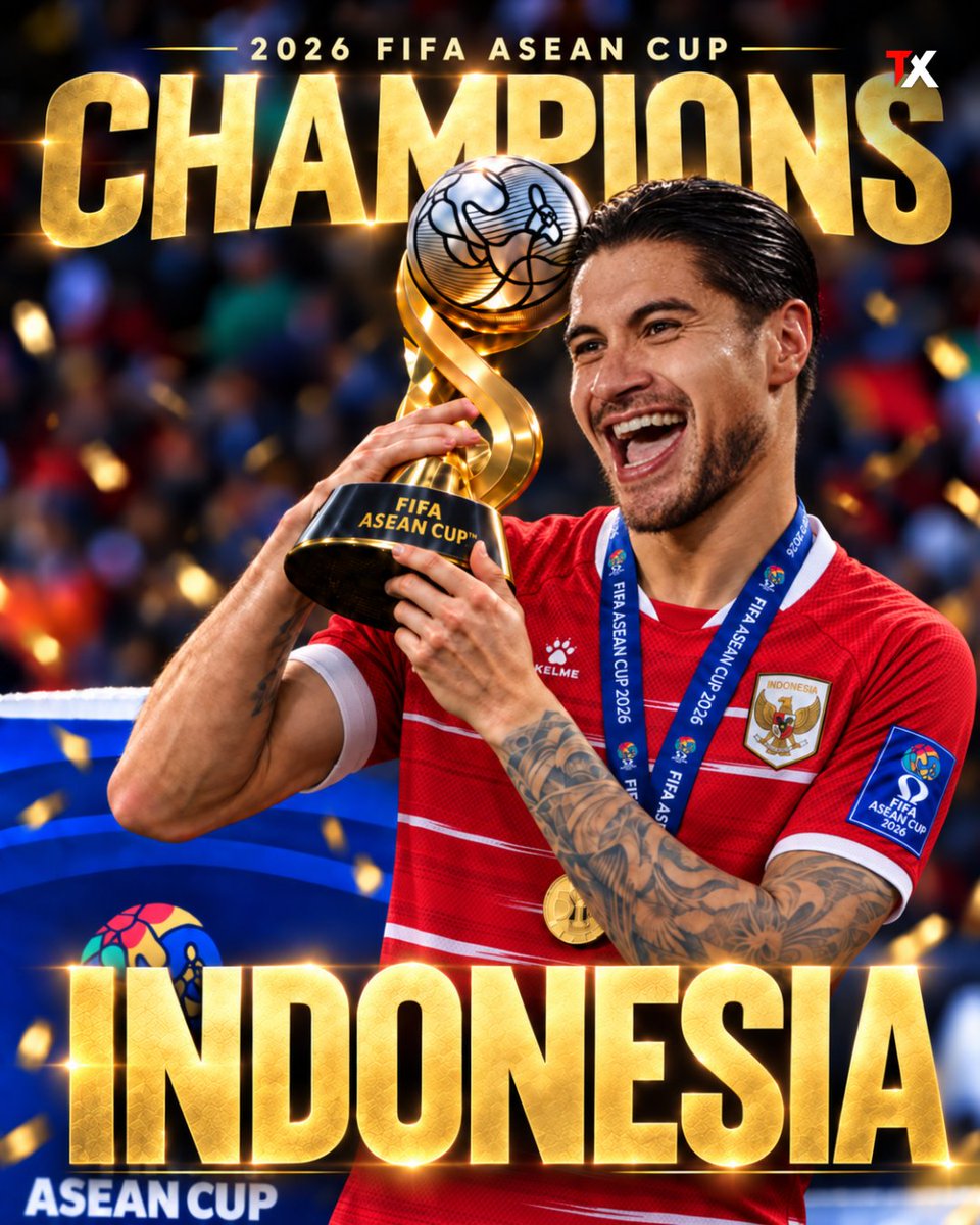 TimnasXtra's tweet photo. 🇮🇩 𝐈𝐍𝐃𝐎𝐍𝐄𝐒𝐈𝐀 𝐀𝐑𝐄 𝐓𝐇𝐄 𝟐𝟎𝟐𝟔 𝐅𝐈𝐅𝐀 𝐀𝐒𝐄𝐀𝐍 𝐂𝐔𝐏 𝐂𝐇𝐀𝐌𝐏𝐈𝐎𝐍𝐒!

𝐊𝐈𝐍𝐆𝐒 𝐎𝐅 𝐀𝐒𝐄𝐀𝐍 👑 https://t.co/ydeJsdF8Nj