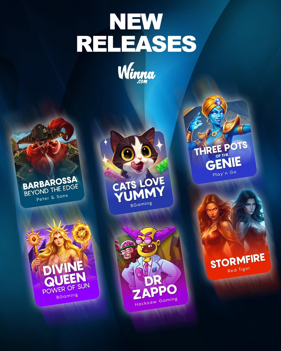 Winna's tweet photo. A pirate, a genie, a cat and a mad scientist walk into the lobby.  Feels like the setup to a joke, but it's only this week's releases.

I'm already in a love-hate relationship with that freaking cat 😤 https://t.co/w2Ds9WhczN