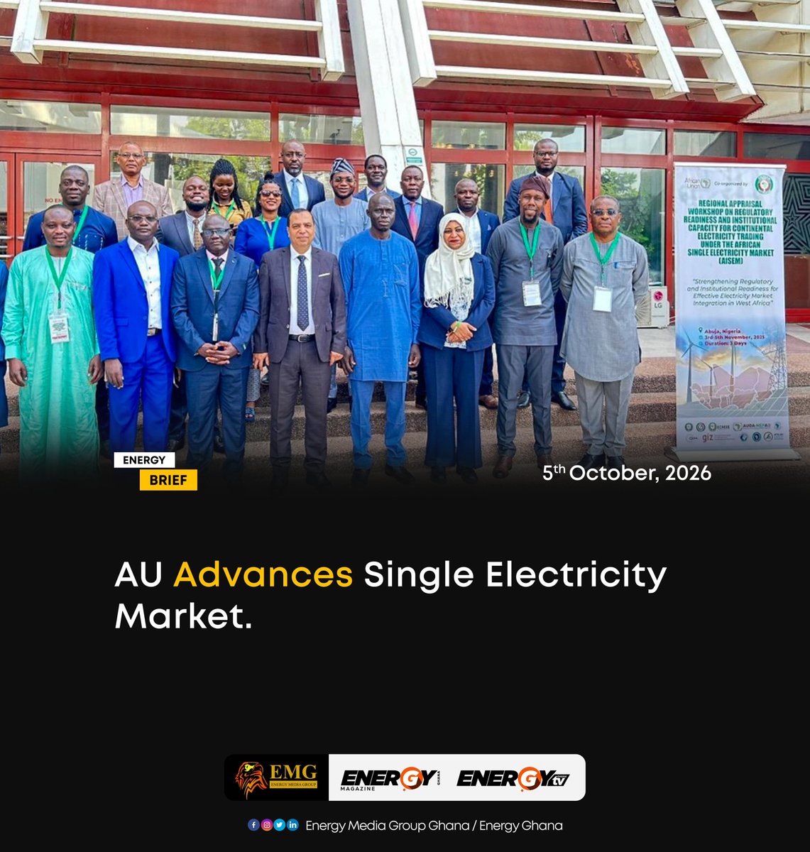 _EnergyGhana's tweet photo. The African Union Commission has inaugurated a High-Level Technical Oversight Committee to advance the implementation of the African Single Electricity Market. Read more https://t.co/tx0lxMB9gr https://t.co/0jltJZx6Ob