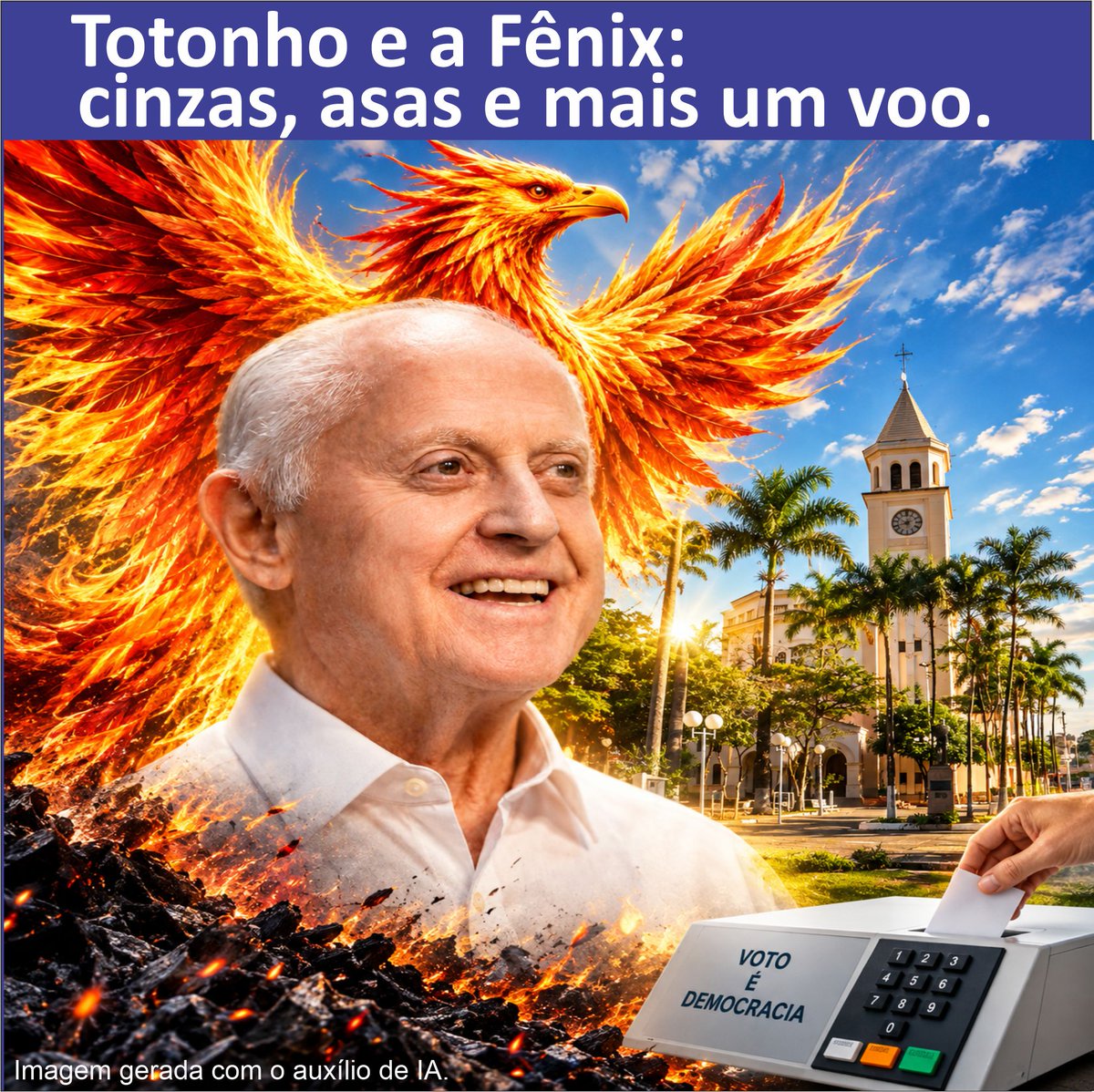 ninomarcati's tweet photo. Renascido das cinzas ou voando ainda mais alto? 🦅🔥
Depois de superar desafios na vida e na política, Barros Munhoz surpreende mais uma vez e prova que sua história tem muita lenha para queimar.
Confira o artigo completo: 👇
https://t.co/iqWqPiCzcw https://t.co/IfW1NqW6tF