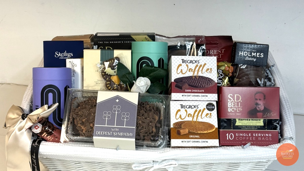 BasketsGalore's tweet photo. Today's Gift Basket Of The Day was the "Heartfelt Condolences Gift Basket" 🤍 

 https://t.co/RCG9uhX6tX

Follow &amp; RT to enter #prize draw to #win a Gift Basket. 

More info via our blog. 

#giftbasketoftheday #gifts #competition #giftbasketsrule #sympathy https://t.co/Nrvx6Hgto8