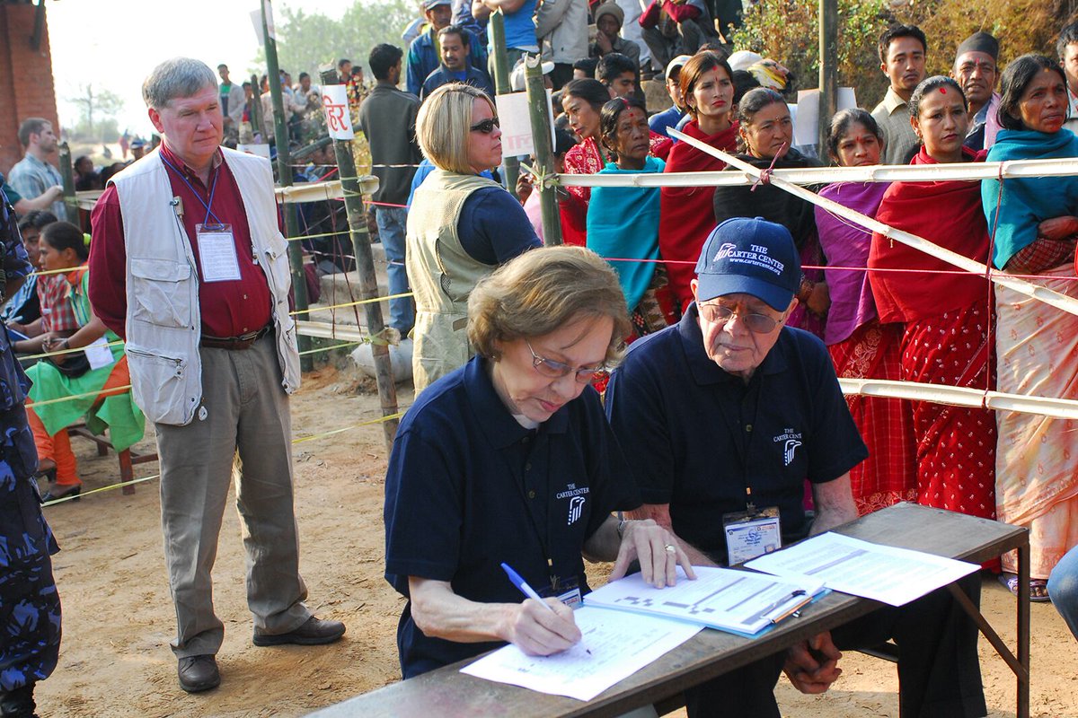 CarterLibrary's tweet photo. If you live in GA, today is our final day to register to vote! The Carters believed that the exercise of democratic participation were human rights, and through @CarterCenter those beliefs are carried out to this day internationally.

Register here: https://t.co/EzWkAnHQHL https://t.co/lamUDvidvY