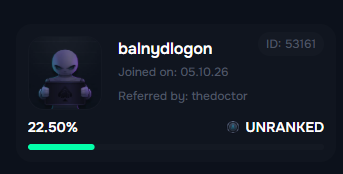 balnydlog0n's tweet photo. @TheDoctorGamble i wagered some to try the casino
user: balnydlogon https://t.co/6ECWriWJjR