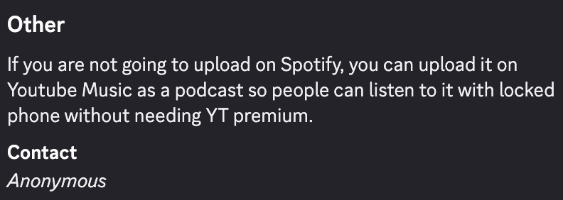 doctorcalf's tweet photo. Thank you to whoever submitted this to https://t.co/onv9YwA4s4 

I didn't know that about Youtube Music.  Will get it uploaded there today. https://t.co/iaDD0KXtqP