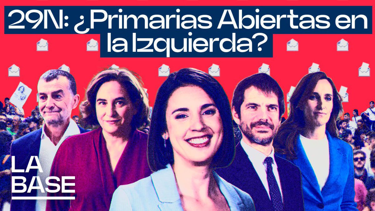 LaBase_TV's tweet photo. La Base 7x19 | 29N ¿Primarias Abiertas en la Izquierda?

En el programa de hoy, Pablo Iglesias, Irene Zugasti, Pablo Hurtado y Eduardo García analizan el adelanto electoral al 29 de noviembre, la fuerza de las movilizaciones por la vivienda y la propuesta de primarias abiertas para unir y movilizar a la izquierda, tomando como referencia las experiencias latinoamericanas.

📺 https://t.co/FoaUd9NWFE

🎙 https://t.co/biWMOVuHmD