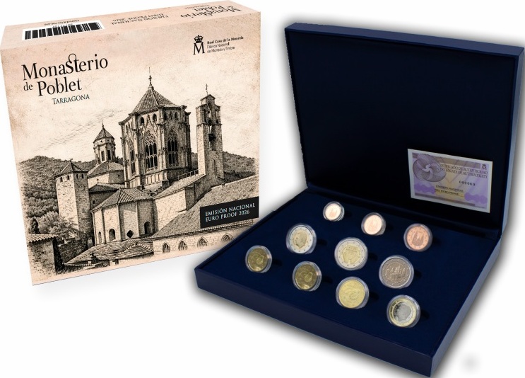EuroCoins_News's tweet photo. FNMT-RCM 🇪🇸 EUROSET PROOF AÑO 2026
https://t.co/9dQHIzW2Fg
#España #2euro #Poblet https://t.co/Nzv5qfQiqL