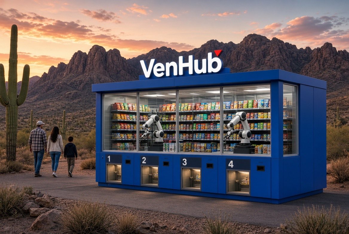 adamluftig's tweet photo. VenHub Global is the future of retail convenience. It's only a matter of time until Mesa, Arizona and every other major city looks like this. Can't wait to see what comes next @VenHub #VenHub #VHUB #AI $VHUB https://t.co/9ndpU4miQi