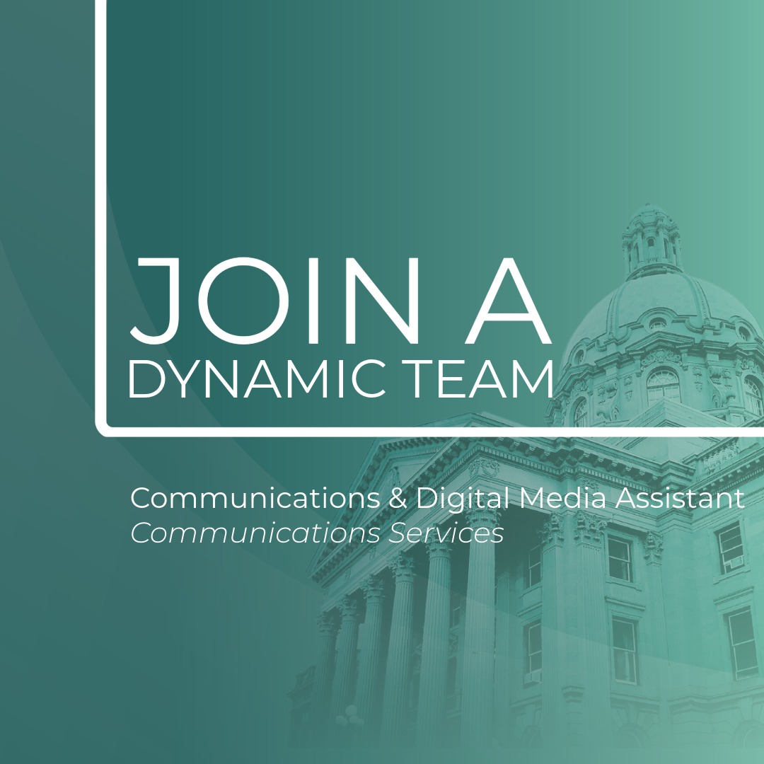 LegAssemblyofAB's tweet photo. The Legislative Assembly Office is hiring a Communications and Digital Media Assistant to support our team in its communications and digital media efforts.

We are looking for someone who is tech savvy and familiar with communications tools such as M365, Adobe Creative Suite and Sprout Social.

If you have a degree or diploma in communications or a related field, have a keen eye for detail and a passion for digital media, this job is for you.

Apply by October 19, 2026 at https://t.co/eWpAR7WbOP