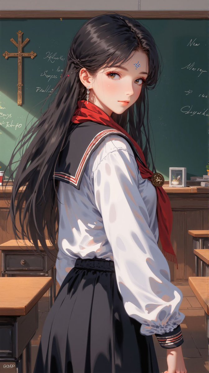 CodeVeilArt's tweet photo. Secrets of the past hidden in shadows of the old classroom. https://t.co/4xPyi7jsJZ