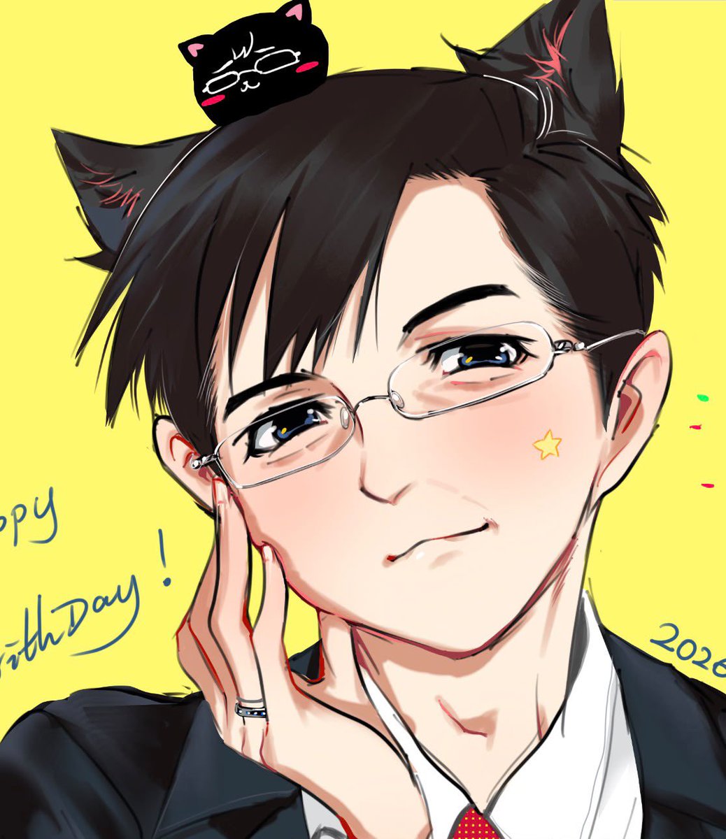 Oblivious64756's tweet photo. #王滬寧 生日快樂，寧寧🐈‍⬛🎂 https://t.co/N7nM18UrcC