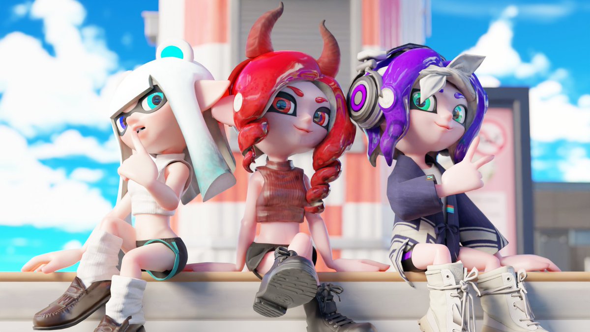 Mayumi_Spl's tweet photo. #Splatoon #Blender #splatoonart https://t.co/FPRytSBVQP