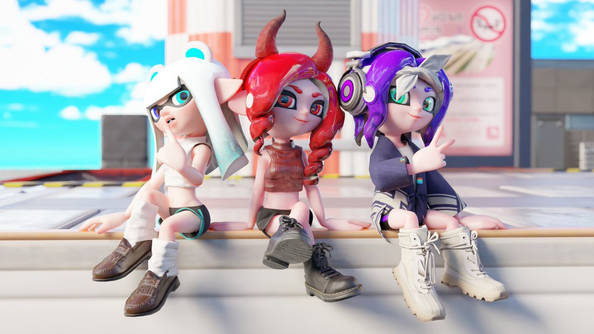 Mayumi_Spl's tweet photo. #Splatoon #Blender #splatoonart https://t.co/FPRytSBVQP