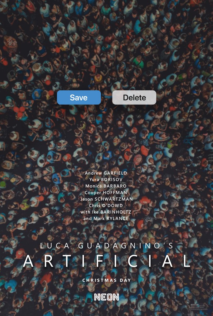 artificial_mov's tweet photo. Luca Guadagnino’s ARTIFICIAL World Premiere tonight at the New York Film Festival. https://t.co/rroBOSkFQQ