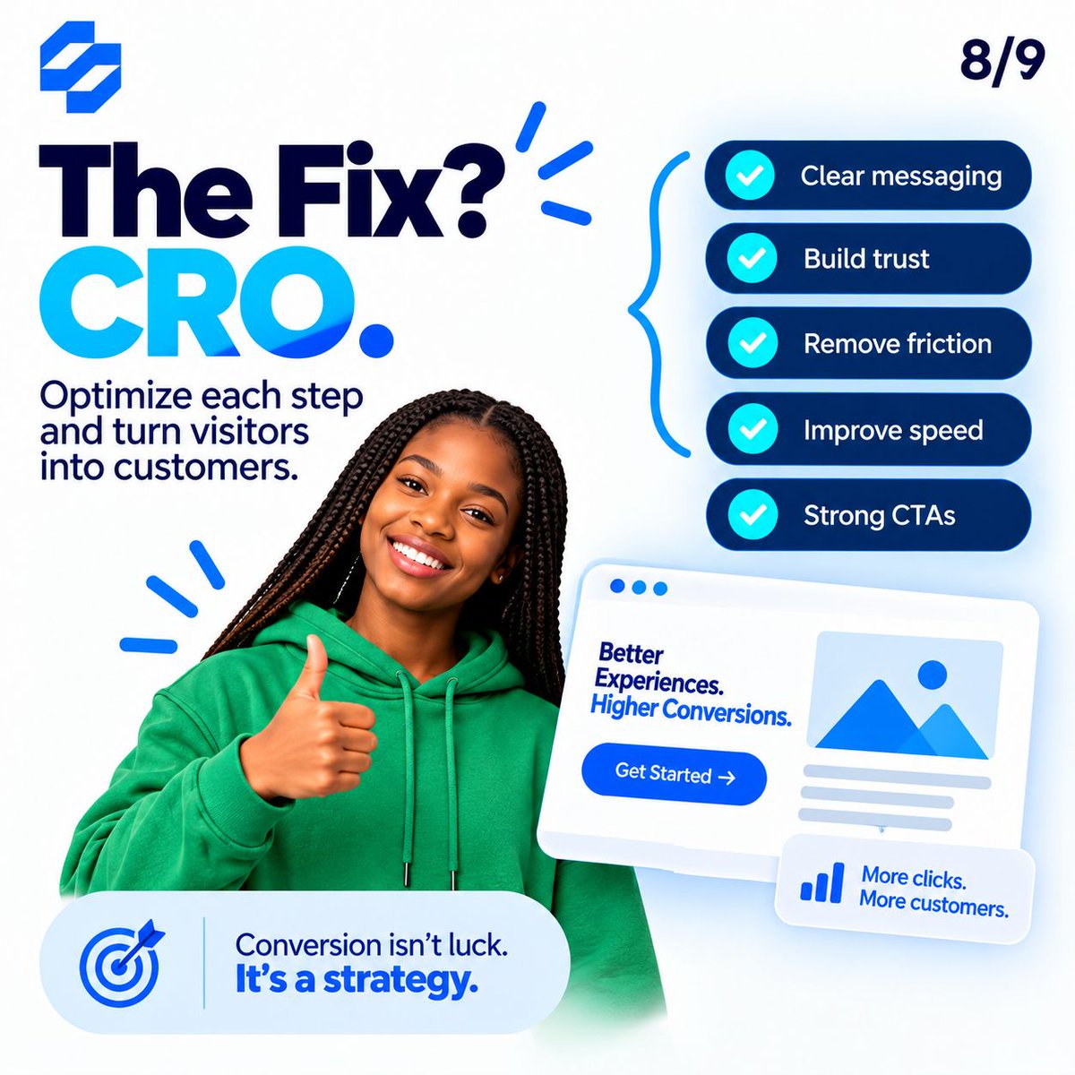ScaleStack0's tweet photo. Your website shouldn’t just look good. It should convert.
If visitors leave without buying, look at the journey: clarity, trust, speed, friction and CTAs.
We build websites designed to turn attention into action.
🌐 https://t.co/ZYh05u1K4G
#WebDevelopment #DigitalGrowth https://t.co/Wbfq14X0Xb