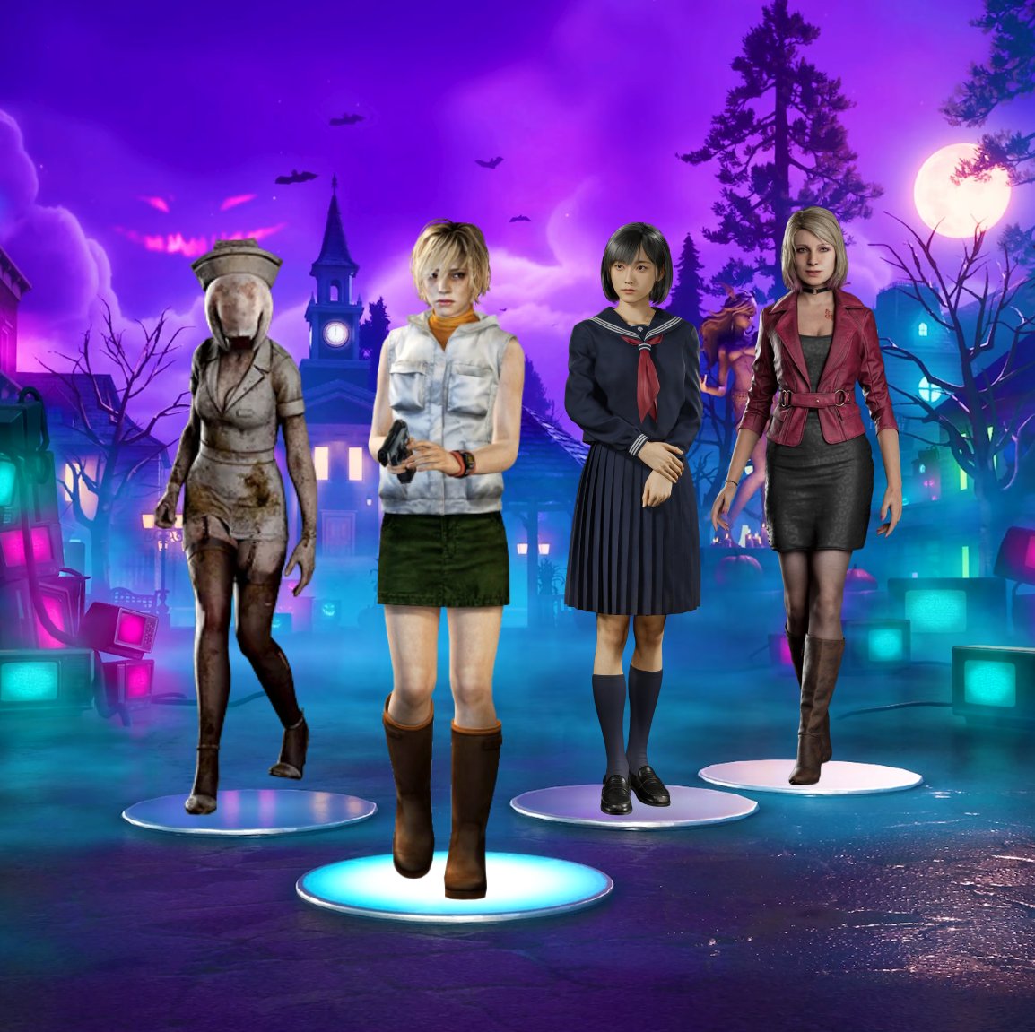 SilentHillxFN's tweet photo. Silent Hill girls squad https://t.co/XqpuHiEBzY