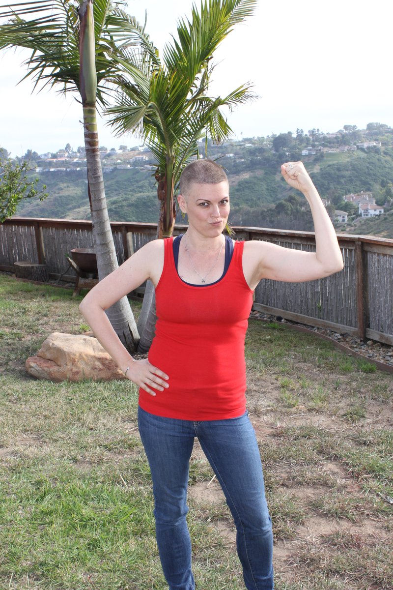 UCSDHealth's tweet photo. Nine years cancer-free. 💗 

After an aggressive #BreastCancer diagnosis at 39, Michelle underwent chemotherapy, surgery, radiation and two clinical trials. Today, she's celebrating 9 years in remission and the hope made possible by advancing #CancerCare. https://t.co/zYHjnweIVy https://t.co/tCDvvp1Sty