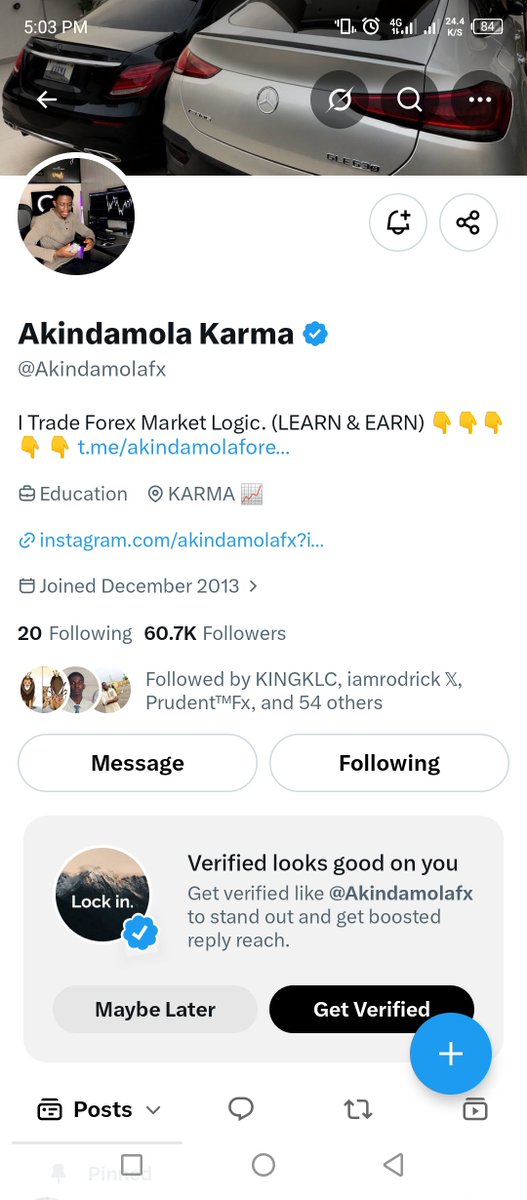 Dr_aderogba's tweet photo. @Akindamolafx @EquityEdgeUK @iamtolufx @hendrayhorc All done boss ✅
 I’ve always admired your discipline and courage in trading, it’s truly inspiring. I’m also a trader, but I currently struggle to afford prop firm challenges. The last one I had was blown during the funded phase. I’m still committed and improving. https://t.co/2p1G35bVcX