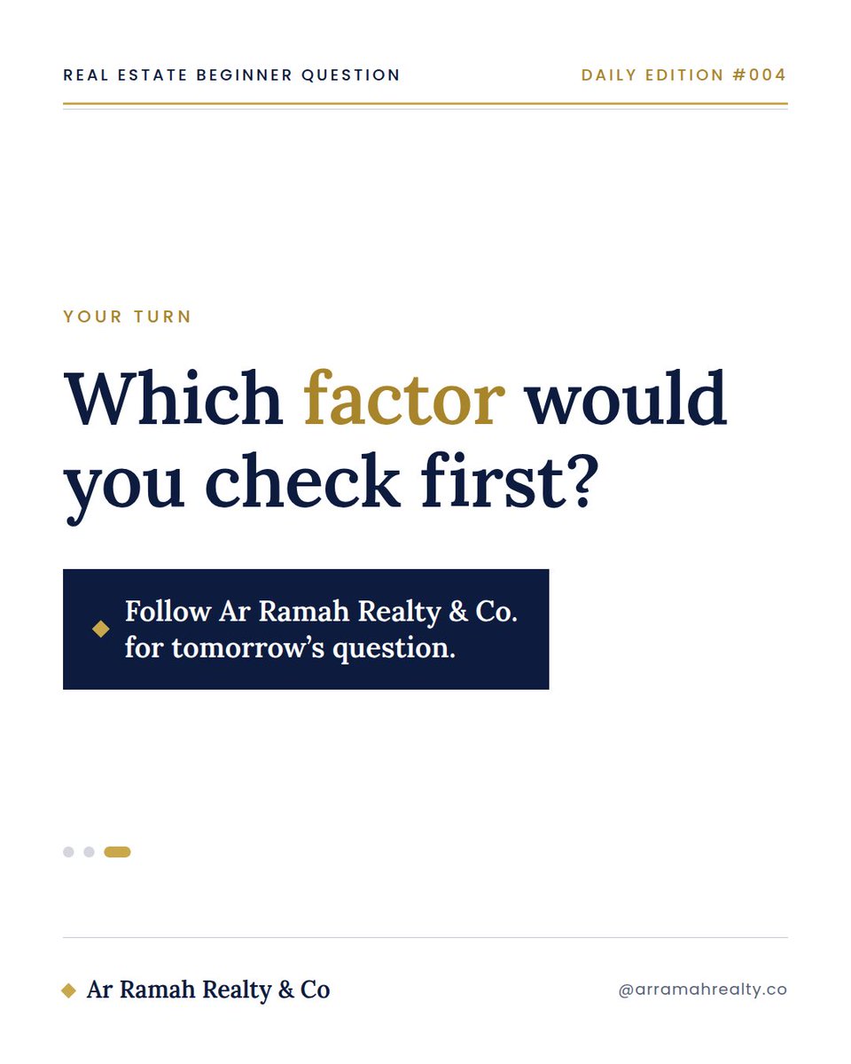 arramahrealty's tweet photo. A beautiful property can still be a bad investment.

Before you buy, ask:

Is the location right? Is the price justified? Is there real demand? Is the documentation sound?

The building attracts you. The fundamentals determine the investment.

#RealEstate #PropertyInvestment https://t.co/xvtgoN7Cau