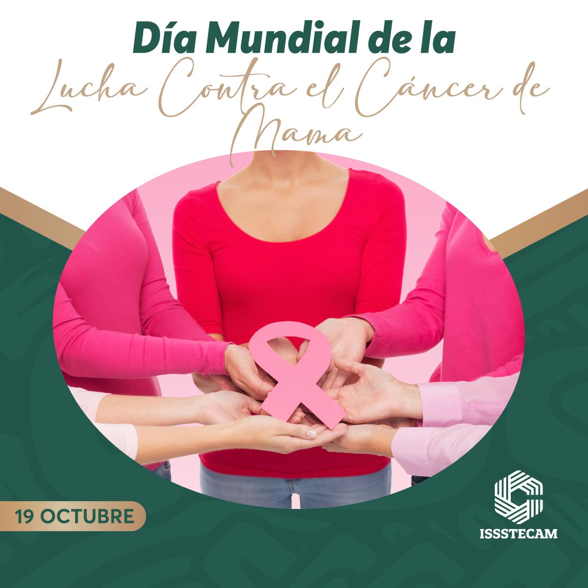 Issstecam's tweet photo. Hoy nos sumamos a la concientización sobre la importancia de la detección temprana. El cáncer de mama es tratable si se detecta a tiempo, por lo que la autoexploración periódica y los chequeos médicos oportunos son las herramientas más valiosas para cuidar la vida. https://t.co/EK2dDWJ4Wf
