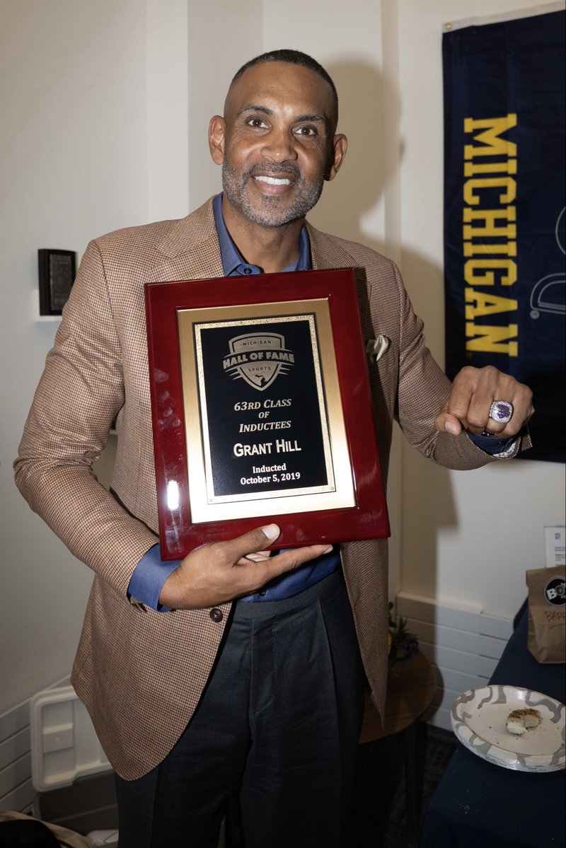 MSHOF's tweet photo. Wishing a happy 54th Birthday to Grant Hill, @DetroitPistons legend and Michigan Sports Hall of Fame, Class of 2019. https://t.co/0G7ahTDJCo