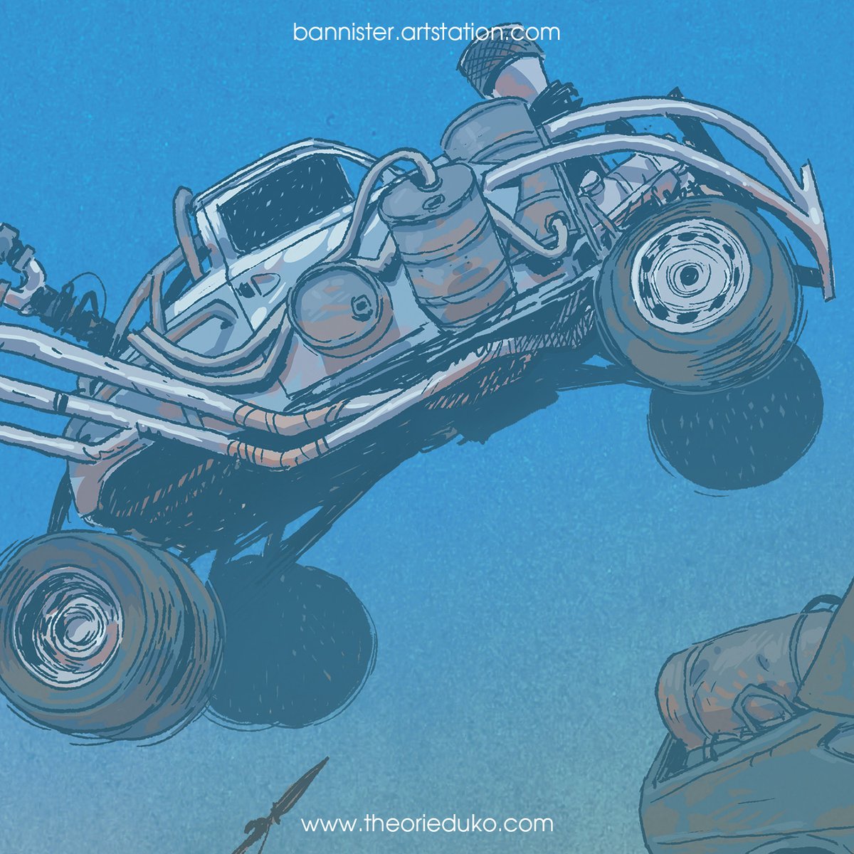 bannister01's tweet photo. Une collab faite avec Mathieu Reynes sur une grande illustration Furiosa. Il s'est occupé du personnage et moi des véhicules.

Format A2, sur un papier 300gr.
Pour l'acquerrir, c'est ici https://t.co/q2UCM7ioAs

#furiosa #madmax #furyroad #print #madmaxfuryroad #postapocalyptic https://t.co/K2vRc6fJNd