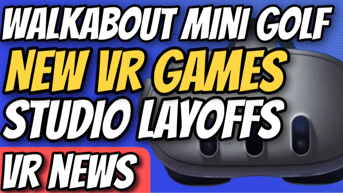 RuffTalkVR's tweet photo. New episode! 🎙️ We are back talking all the latest VR news! Including a newly announced DLC from Walkabout Mini Golf. We also discuss their latest studio layoffs and different monetization ideas. Podcast link 👇

Video: https://t.co/fbcFxEk6Jb

Audio: https://t.co/Wzema9ae7L https://t.co/3iY4I0CfK1