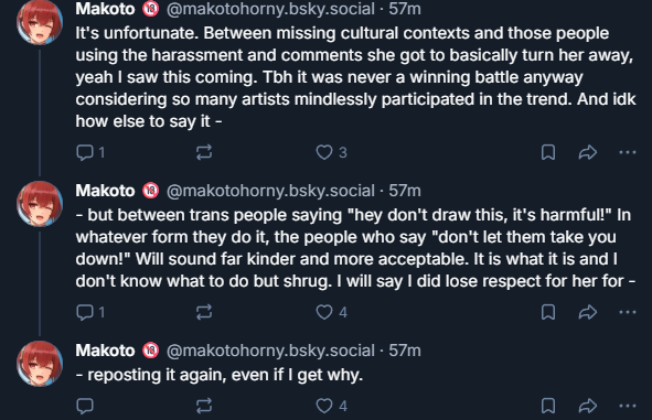 Admiral_Zac2's tweet photo. The left is *not* succeeding for the very fact that it is pro-censorship in its conviction. By demanding creator kowtow to the anti-Rowling mob and not participate it drives creators into just doing it anyway and making anti-Rowling people look like serial harassers. https://t.co/tfTLijSe36