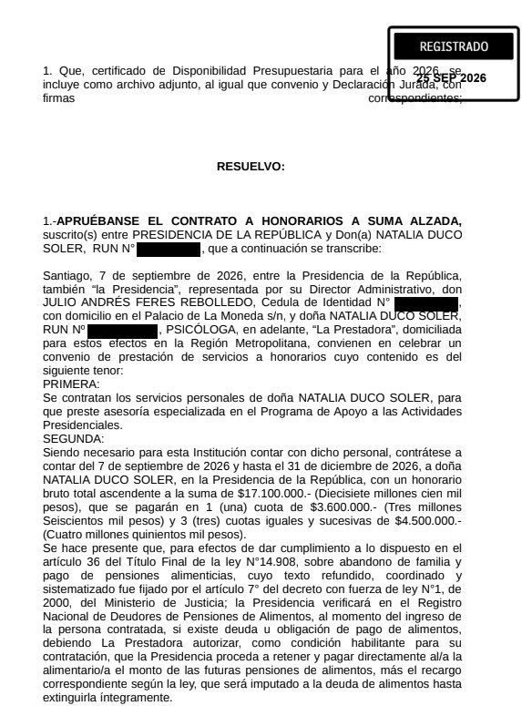 ElHiloCL's tweet photo. 🔴 URGENTE

🔷 NATALIA DUCÓ VA A GANAR $17.000.000 DE PESOS EN 3 MESES COMO ASESORA DEL DESGOBIERNO DE JOSÉ ANTONIO KAST

🔷 Mientras, le quitan los Computadores a los Niños en las escuelas, eliminan las Becas a la excelencia, quieren recortar la Gratuidad, van a despedir a Médicos y Docentes

¿Cómo era? "El estado no está obligado a ser una bolsa de empleo" dijo Quiroz? Así era?

#FueraKast
#RenunciaKast
#KastTieneLaCagá