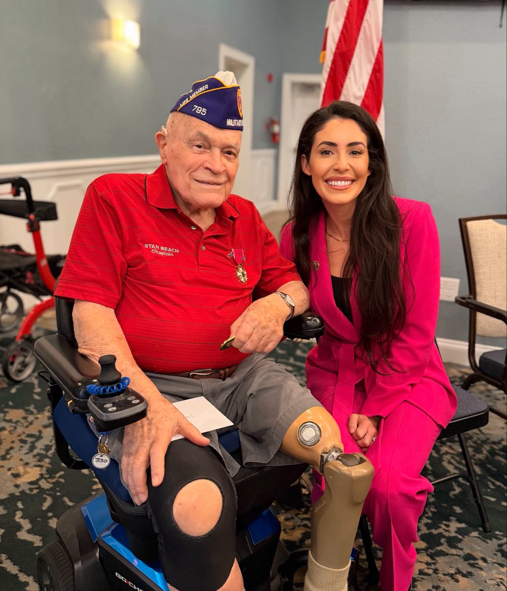 realannapaulina's tweet photo. This morning I was honored to re-present Captain Beach his Legion of Merit after he spent nearly three decades serving our country. His DD-214 needed correction for his military record to reflect every honor he earned. Correcting this decades-old omission is the least our nation owes him for his service and sacrifice, and I am grateful my office could help make it happen.