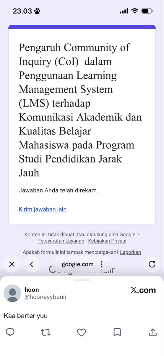 akuitinn's tweet photo. @hooneyybanii sudah ya kak boleh bantu isi punya ku https://t.co/7gAv5A25gk https://t.co/SObL0sINDF