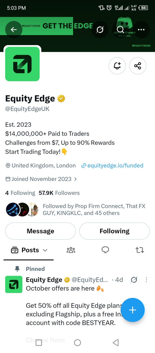 Dr_aderogba's tweet photo. @Akindamolafx @EquityEdgeUK @iamtolufx @hendrayhorc All done boss ✅
 I’ve always admired your discipline and courage in trading, it’s truly inspiring. I’m also a trader, but I currently struggle to afford prop firm challenges. The last one I had was blown during the funded phase. I’m still committed and improving. https://t.co/2p1G35bVcX