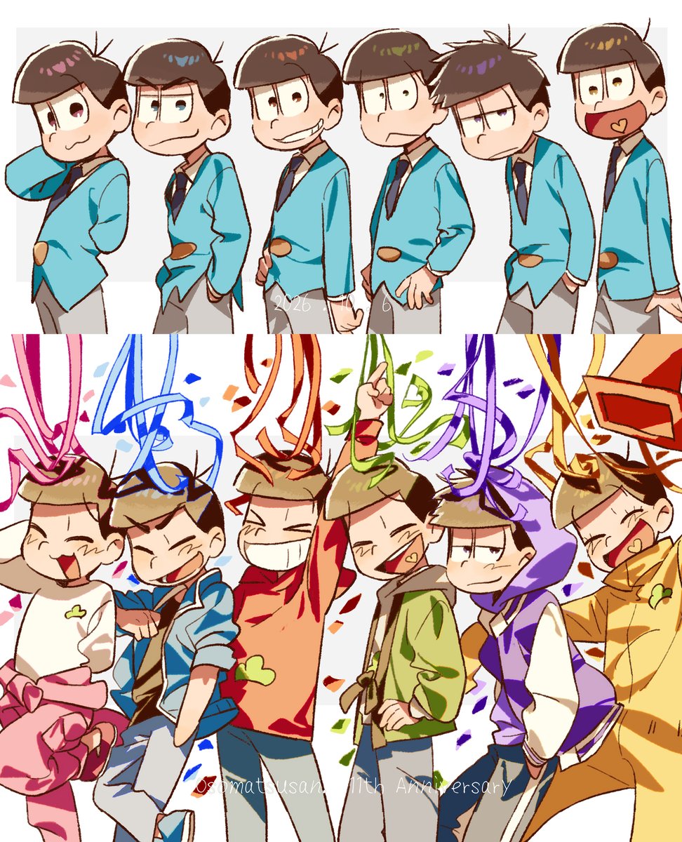 hatsumi_CCQH's tweet photo. #おそ松さん11周年 https://t.co/WRdPnLoTQm