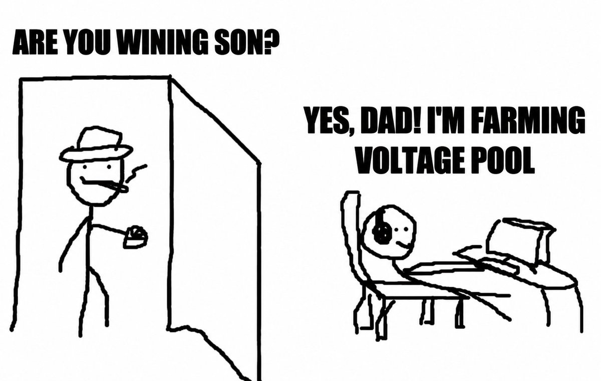 voltfinance's tweet photo. 🧑‍🌾 Be like son. Go farm on Voltage Pools 

- Stable pools: 25% to 75% APY
- FUSE pools: up to 470% APY

⚡️100M VOLT and 250,400 WFUSE in rewards every month. 

🔗 https://t.co/vQykXft52O https://t.co/CSX5GNa1yc