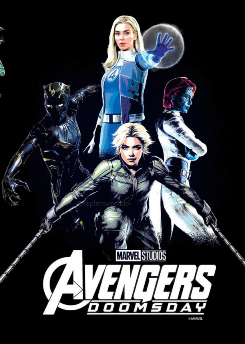 Peli_Comic's tweet photo. Nuevos artes promocionales Avengers Doomsday con los Doom Bots, heroinas principales y Doom con los héroes 💚 https://t.co/JD42djhjp1