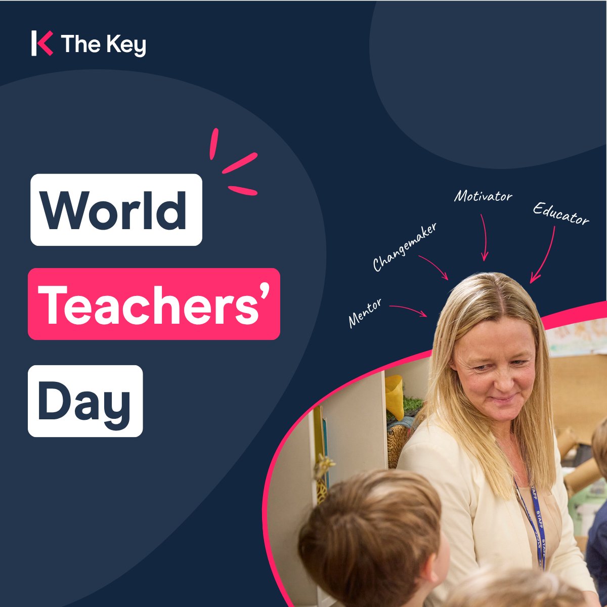 TheKeySL's tweet photo. Happy World Teachers’ Day! 🍎

We know there’s a lot that goes into being a teacher, and so much of it happens behind the scenes.

Today, we’re celebrating all that you do! 👏

#WorldTeachersDay https://t.co/mAh0x3Nrow
