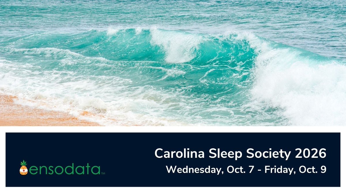 EnsoData's tweet photo. Are you going to the Carolina Sleep Society on Oct. 7 - Oct. 9? Stop by to explore how EnsoData's AI-powered solutions are expanding access, accelerating workflows, and providing insights that support better patient outcomes. #sleepdisorders #homesleeptesting #multinightHST https://t.co/63sh108nhe