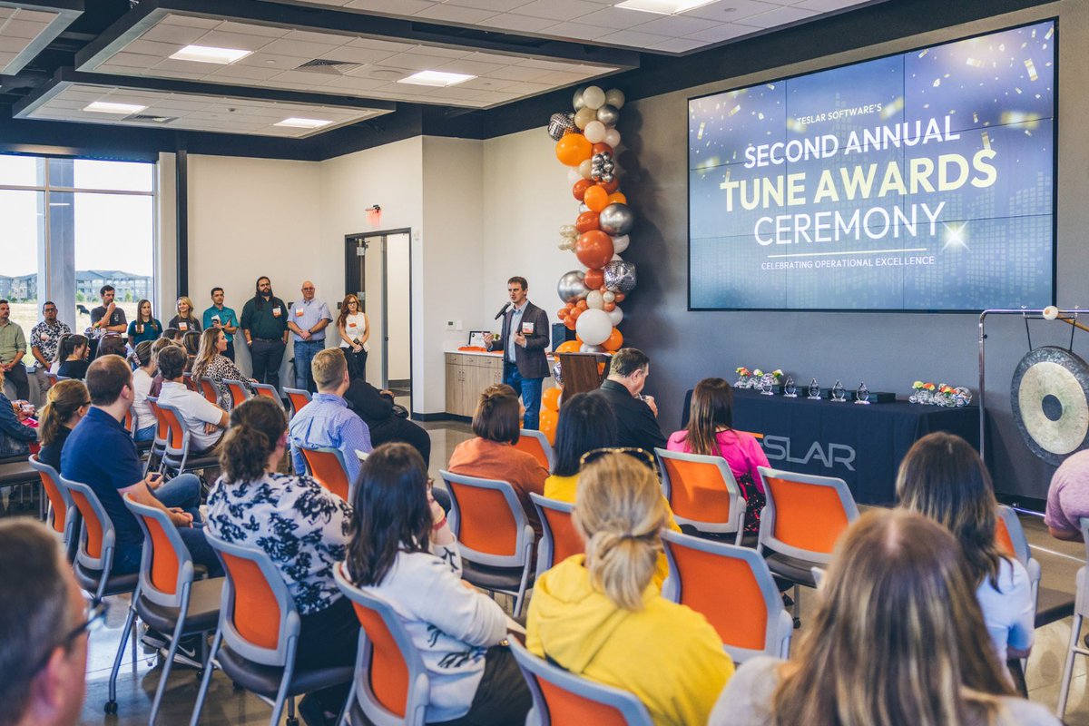teslarsoftware's tweet photo. One of our favorite TUNE traditions: celebrating our bankers!

We gathered for our second annual TUNE Awards Ceremony to recognize bankers for the ways they are using Teslar and making an impact within their institutions. Congratulations to this year’s winners! https://t.co/G1tFwvgZhd