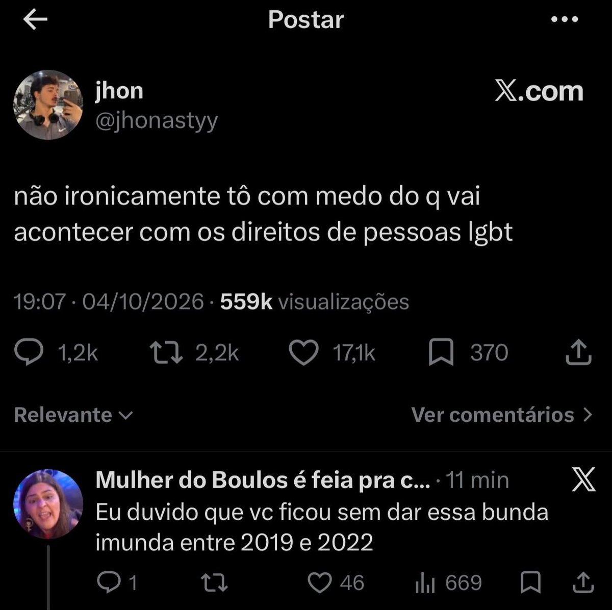 JoaquinEterno's tweet photo. Meu Deus... vamos manter o debate minimamente saudável https://t.co/wmr0AhUxJJ