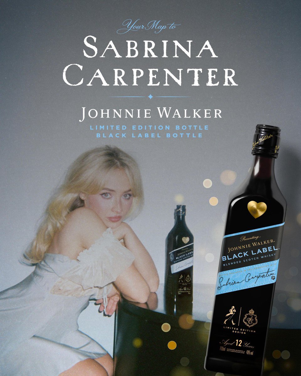 SCdailyupdates's tweet photo. Where to find the new Sabrina Carpenter x Johnnie Walker limited edition bottle. https://t.co/xMPMzDQQq2