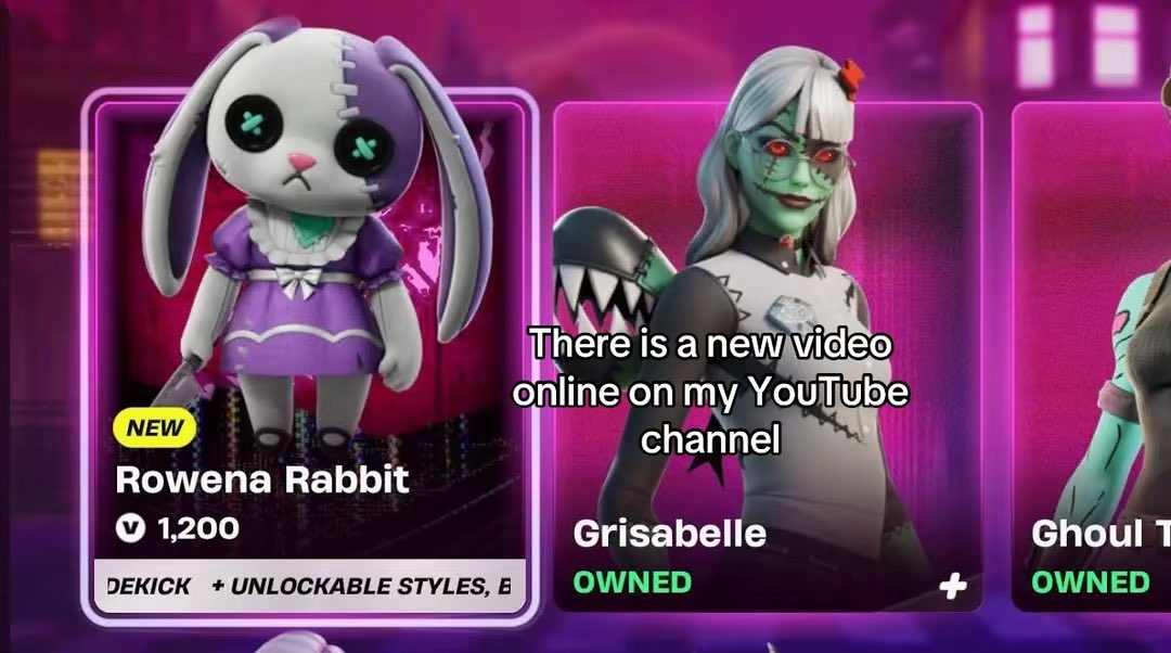JK_00WasHereX_X's tweet photo. #fortnite #rowenarabbit #sidekick https://t.co/aQsGMtqiPI
