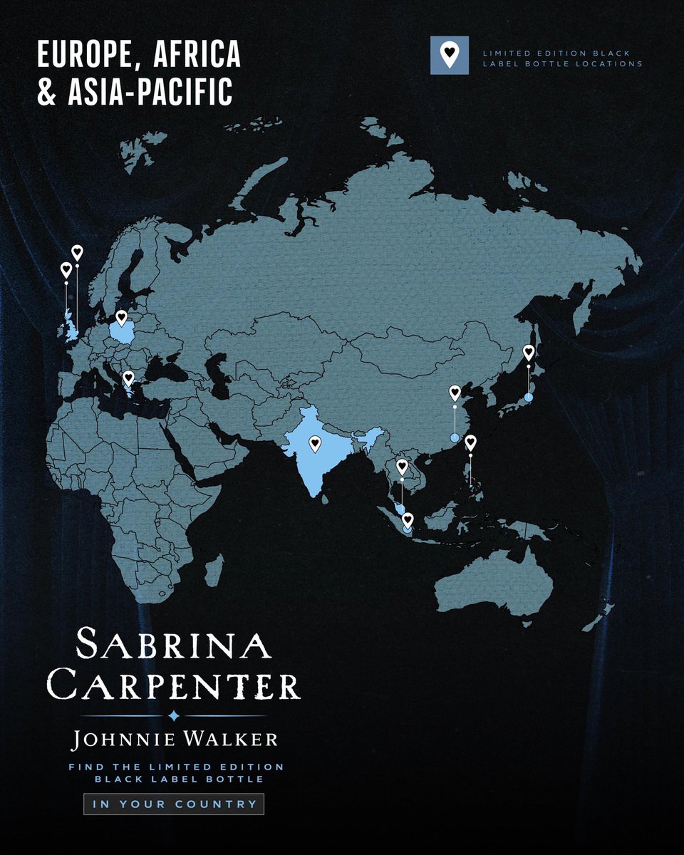 SCdailyupdates's tweet photo. Where to find the new Sabrina Carpenter x Johnnie Walker limited edition bottle. https://t.co/xMPMzDQQq2
