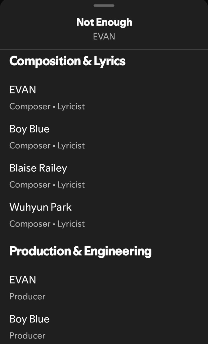 pinkiecreami's tweet photo. Given that heeseung has composition, writing and background vocals credits on all tracks of the album (and his solo music) and producer credits on 6 out of 8 tracks as well performance direction credits on his live films, i think it's safe to say jk wasn't the inspiration here https://t.co/47KPodnBHp