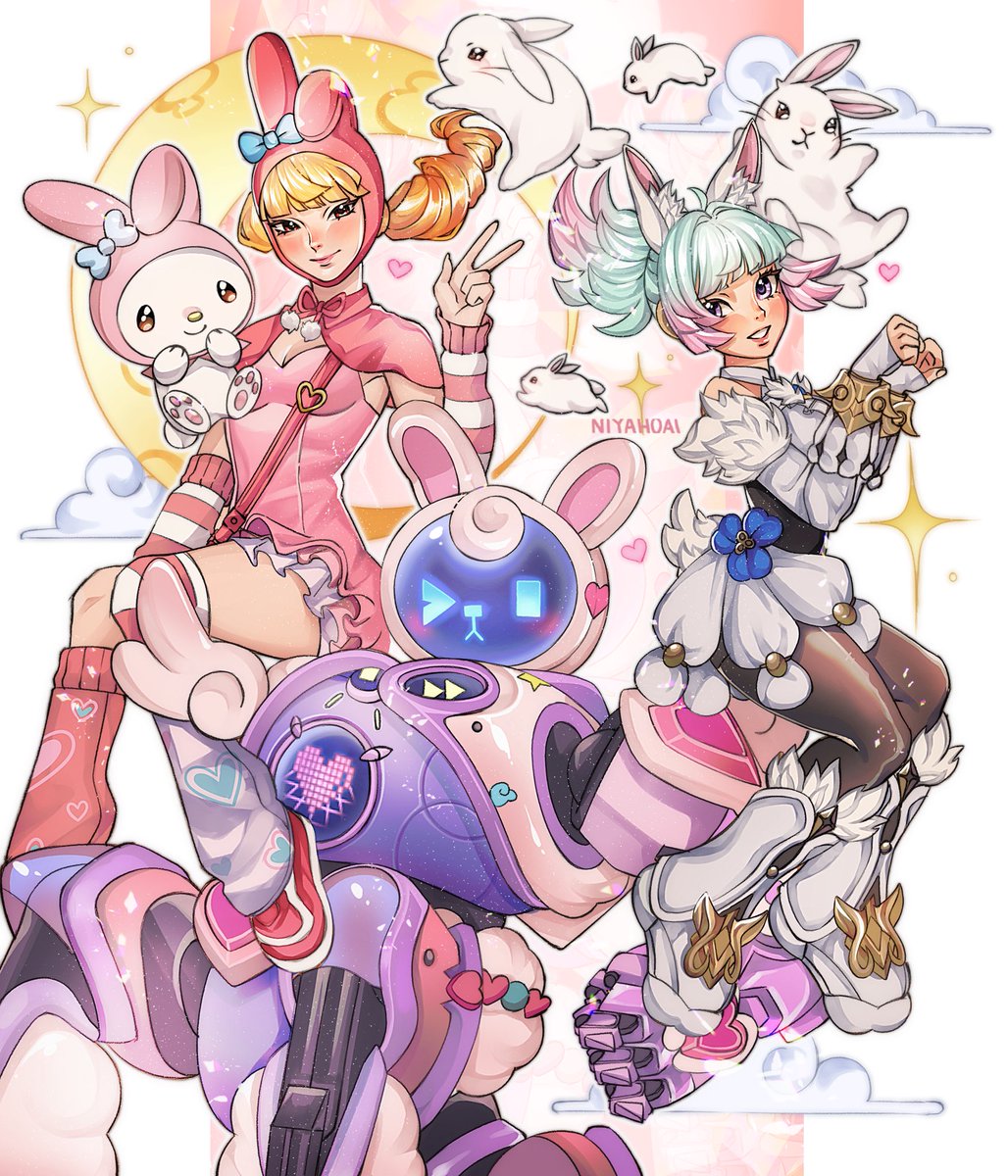 niyahoai's tweet photo. 🐰🩷🐰🩷🐰

#overwatch #dva #juno #orisa https://t.co/emdnCetwn6