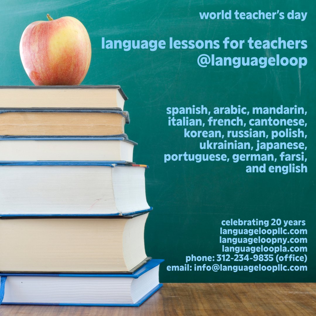 LanguageLoop's tweet photo. your language classes are waiting for YOU this october ✏️

join a small group course or enroll in private tutoring classes for custom scheduling!

all levels welcome including beginner to advanced levels.

free evaluation w/ appointment

for rates and enrollment, contact us!  

https://t.co/DKfHI685Wn | https://t.co/o3K9VGkGUy

#teachersday #languagelearning  #foreignlanguages #travel #fall #classes #special #onlinecourses #onlineclasses #worldwide #october #education #fallsemester #english #spanish #arabic #portuguese #polish #korean #japanese #chinese #mandarin #cantonese #russian #ukrainian #german #farsi #french #brazilianportuguese #italian #dutch #languagetraining #languagelessons #languageprograms #languageschool #languagecourses #worldteachersday